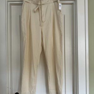 Gap Off White Paper Bag Pant